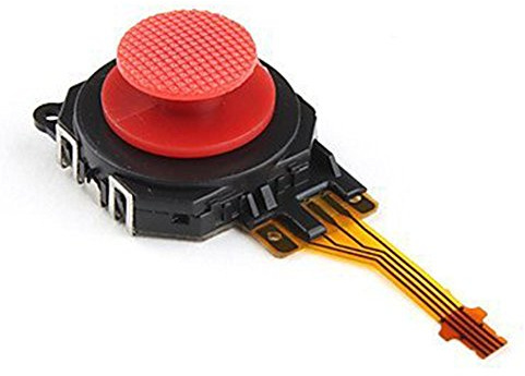 Red Replacement 3D Button Joystick Analog Rocker with Cap for PSP 3000 3001 Repair Part