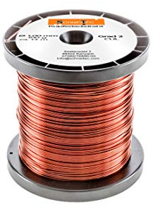 Kupferlackdraht W210 Ø 1,00 mm 100 g, ca. 13m - CU Lackdraht Grad 2 CUL Kupferdraht Gewicht 100 Gramm Durchmesser 1,00 Millimeter Wickeldraht Kupfer Draht nach IEC 60317-13