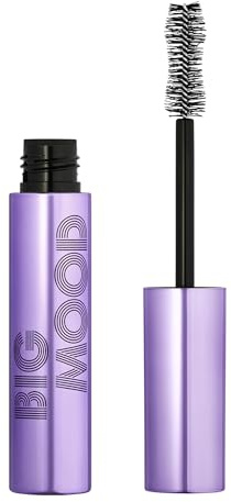 e.l.f. Cosmetics Big Mood Mega Volume & Lifting Mascara, Bold Volume & Instant Lift, Creates Long-Lasting Voluminous Lashes, Black, 1.1 Oz (10mL)