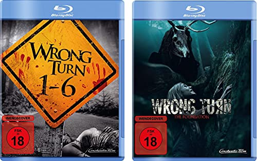 Wrong Turn 01 - 06 (Box) + The Foundation FSK 18 im Set - Deutsche Originalware [7 Blu-rays]