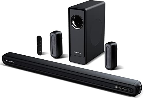 RAINEVERRY 5.1 CH Surround Sound Bar System with Dolby Audio, Sound Bars, Wireless Subwoofer & Rear Speaker, Dolby Digital Plus, Bluetooth 5.0 for Home Theater, 4K & HD TVs| HDMI & Optical