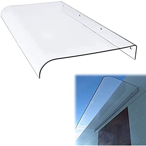HSRG Front Door Canopy, Outdoor Window Rain Shelter Cover, Transparent Door Window Awning, Sun Rain Snow Protection Shelter Roofing, for Garden Patio Roof