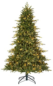 Black Box Trees Boyle Künstlicher Weihnachtsbaum mit LED-Beleuchtung – H155 x Ø107 cm – Grün