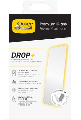 OtterBox Pellicola protettiva in Vetro Premium per iPhone 15 Pro Max | Vetro temperato, protezione premium da rotture, graffi e cadute da 0.9m