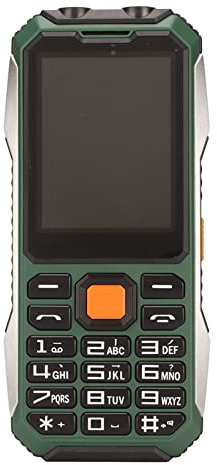 2G-Seniorenhandy mit Großen Tasten, 2,4-Zoll-HD-Bildschirm, Dual-SIM, Entsperrt, für Senioren (Grün) | SOS-Taste mit Notfallkontakten, entsperrt/SIM-frei, 2G-GSM-Quadband, 32-GB-microSD-Steckplatz, Bluetooth, UKW-Radio