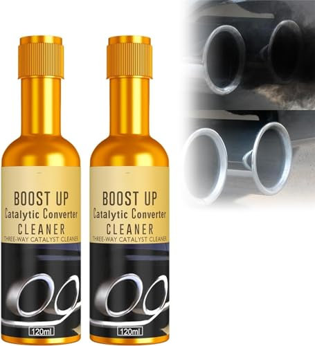 Aoblok GFOUK Diesel Reiniger Katalysator-Reiniger, Katalysator Reiniger Benzin, 120ml Katalysator-Reiniger, Auto DREI-Wege-Katalysator-Reiniger, Kraftstoff- und Auspuffanlagen-Reiniger (2pcs)