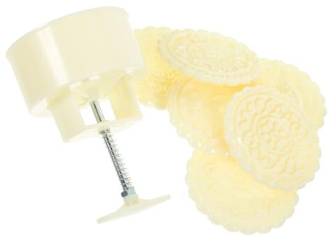 GOOHOCHY Mondkuchenform Wiederverwendbar Für Backen Diy Dekorative Formen Cookie Stempel Mondkuchenformer Mit Antihaftbeschichtung Für Kuchen Desserts Und Kekse