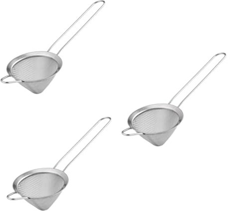 Ciieeo 3pezzi Cone Shape Juice Residue Strainer Draining Tool Filtraggio Per Bar Utensile Per Filtrare Latte e