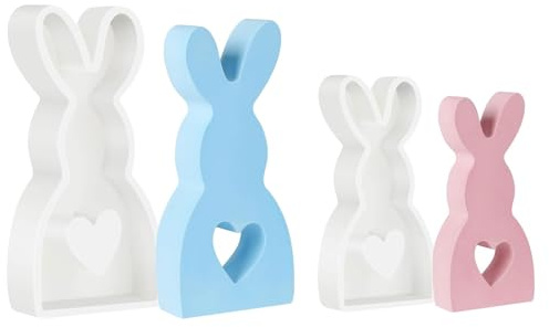 2 Stück Silikonformen Gießformen Ostern,Silikonform Hase 3D,Ostern Hasenform for Gips,Ostern Dekoration Aromatherapie Form,3D Hasen Kerzenformen,für Seife,Kerzen, Gips