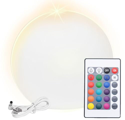 Rurunklee Globo solare si accende all'aperto, palla luminosa solare | luminosa solare a LED con telecomando | Illuminazione per ambienti esterni, decorazioni per feste per da giardino,