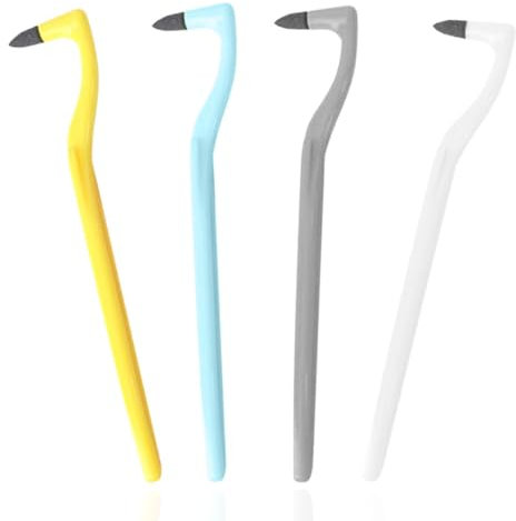 EAVUYIS 4 Pezzi Rimozione Tartaro Denti, Smacchiatore Denti Professionale, Gli Strumenti per la Cura dei Denti,per Apparecchi Ortodontici Ponti Linea e Pulizia dei Dettagli