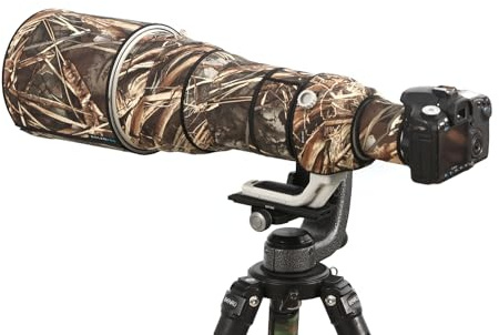 ROLANPRO Copertura mimetica per obiettivo Canon RF 400 mm F/2,8 L è USM Lens Raincover protettiva per obiettivo-#9d Grass impermeabile