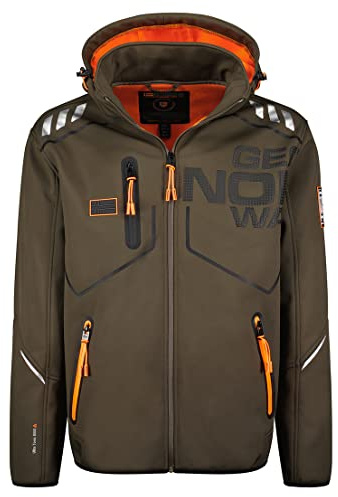 Geographical Norway Giacca softshell da uomo, modello Robin, Kaki, M
