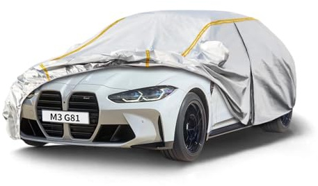 Autoabdeckung für BMW M3 G81 Touring(2022-2024),Autoabdeckung Winter Atmungsaktiv,Staubdicht,Kratzfest,Vollgarage Autoplane