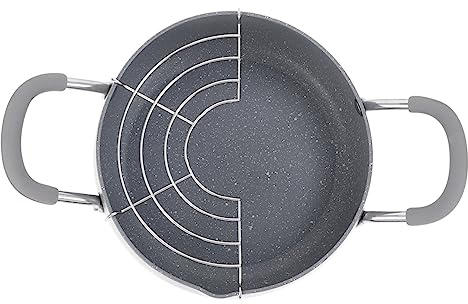 SHOWERORO Olla Freidora Profunda Con Cestillo Sarten Freidora Japonesa Para Tempura