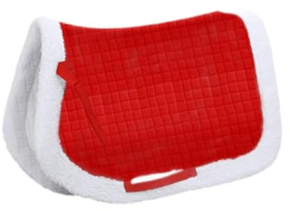 Folpus Tapis de Selle pour équitation, Accessoire de Noël pour Cheval, 99x69cm