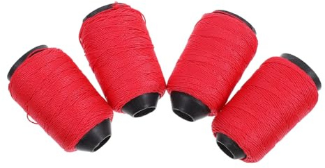 KONTONTY 4rolls Heavy Duty Nylon Twine Strong Twine for Gardening Tree Ties Garden Wire Versatile Craft Line