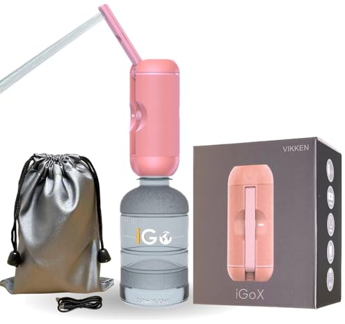 VIKKEN® 250 ml iGo-X tragbares Reise-Bidet USB-Typ-C elektrisch wiederaufladbares mobiles Hand-Wasser-Sprühgerät für persönliche Hygiene und Selbstpflege für Damen & Herren, Pink