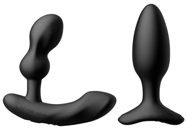 LOVENSE Edge 2 Massager Prostatique Vibrateur Jouets Sexuels pour Hommes + LOVENSE Hush 2 Plug Anal Vibrant 1,5 pour Femmes Hommes Jeux de Couple