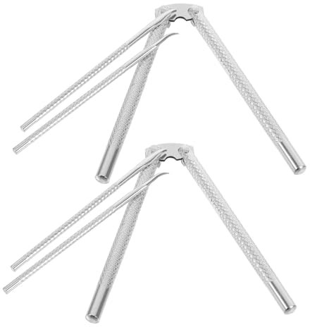 CLISPEED Casse-Noix en Acier Inoxydable Multifonction 6 Pièces, Pinces Et Fourchettes pour Crabes Et Fruits De Mer, Outil Robuste pour Décortiquer Écrevisses Et Noix, Usage Familial Et Professionnel