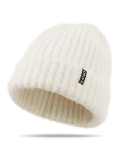 Zylioo Large Size Beanie For Big Heads, Thick Chunky Winter Knit Hat