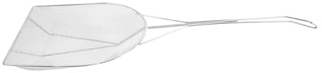 Outanaya Schiumarola in Acciaio Inox Rete Per Friggere Manico Lungo Cucchiaio Scolapasta Per Olio e Grasso Maglie Per Pollo e Patatine Fritte