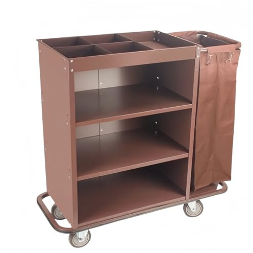 Carrello di pulizia dell'hotel - Armadio dei prodotti per la pulizia di rotolamento per ufficio e scuola