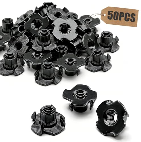Forbabe Drive-in Nuts M5 x 8 mm Pack of 50 (M5 x 8 mm)