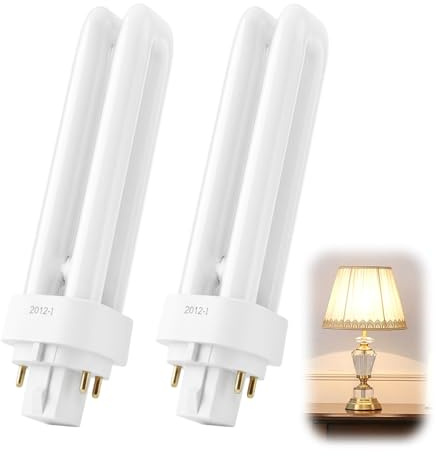 RTDHO 13W G24q-1 4 Pin Light Bulbs,Natural White Compact Fluorescent Lamp