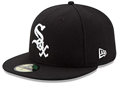 New Era 59Fifty TSF White Sox Cap Fitted Basecap MLB Chicago Baseballcap Kappe Herren - Hinten geschlossen, mit Schirm Winter Herbst Frühjahr Sommer Frühling-Sommer Herbst-Winter - 6 7/8 (54,9 cm)