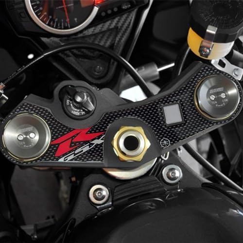 LABELBIKE 3D Aufkleber Motorradgabelplatten kompatibel mit Suzuki | GSX-R 600-750 (2006-2016) und GSX-R 1000 (2007-2008), Lenkradschutz aus Kunstharz, kratzfest, dekorativ
