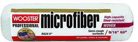Wooster Microfiber 9/16 Nap Semi Rough Paint Roller Sleeve - 18 Inch