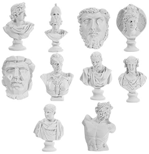 BESPORTBLE 10 Stück Harz Skizze Figuren Mini Gips Statue Replik Aphrodite Griechische Göttin Büste Statue Home Office Kunst