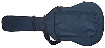 Generisch Gitarrenkoffer Leichtkoffer Softcase 4/4 Konzertgitarre - Robuster Koffer für Konzert- und Klassikgitarre - Hartschaum mit Corduraüberzug - Integriertes Staufach und Tragegriff - Schwarz