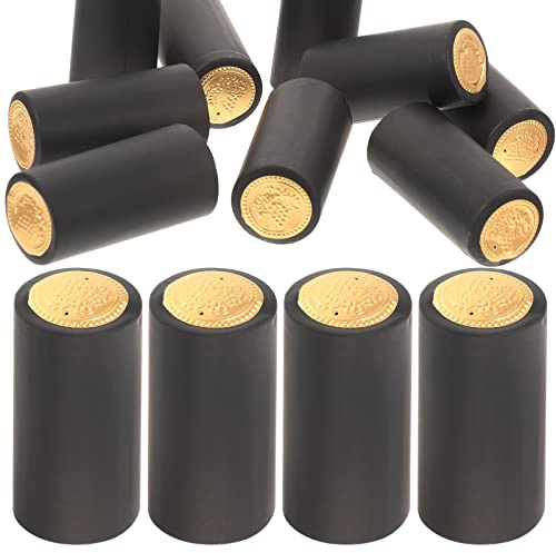 NUOBESTY Tapas De Botella De Vino Tinto 200 Piezas Fundas Termoretráctiles Pvc Para Sellado Seguro Accesorios De Bar Para Casa Oficina Bodega 2.36X1.22X1.22In