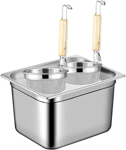 Pentole con inserto per pentola per pasta in acciaio inossidabile, set per cuocipasta Strumento di cottura con cestello per filtro inserito e amp; Coperchio per cucina domestica,A,2 fori