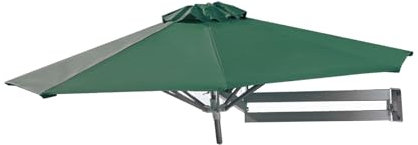 TRGCJGH Aluminum Sonnenschirm für Balkon, Neigbar Wasserabweisend Balkonschirm Gartenschirm, UV-Schutz wasserabweisend(2.2m(7.2ft),Dark Green)