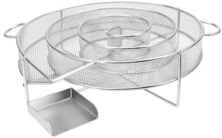 WSJMZTA Mini Parrilla for Barbacoa, salmón, Tocino, Pescado, ahumador casero, generador de virutas de Madera, Barbacoa de Acero, Horno, Placa for Asar, Utensilios for Carne