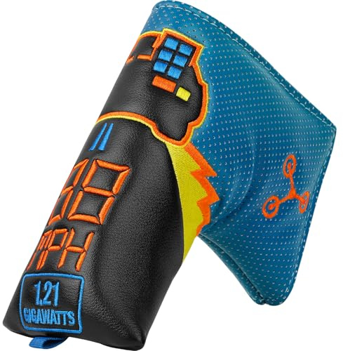 LZFAN Golfklubbhuvudöverdrag förare fairway trä hybrid klubba blad putter golfklubba huvudbonad skydd broderat läder