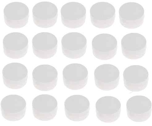 20Pcs White 20mm Rattle Box Noise Maker Insert Squeaker,Plastic Ring Box Repair Fix Rattle Accessories,DIY Rattles and Plush Rings Accessories