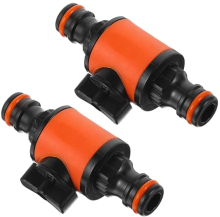SUPVOX 2 Pièces Valve de Mamelon à Deux Voies Accouplement de commutateur de Tuyau connecteur de vanne d'arrêt Tuyau d'arrosage Tuyau d arrosage connecteur d'irrigation d'arrosage Abdos