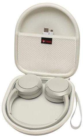 XANAD Pochette Casque Etui pour Sony wh-ch520 jbl Tune 510bt Casque Sony Bluetooth sans Fil Transpor Rigide de Protection Housse（Kaki）