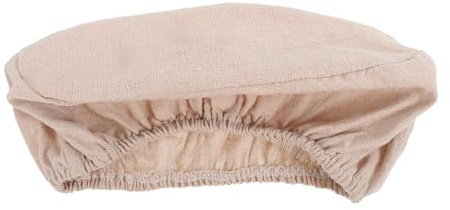 Veemoon Oval Bread Proofing Basket Cloth Liners - Set of 2 Beige Sourdough Banneton Covers for Dough - Essential Bakery Supplies for Artisan Bread Baking