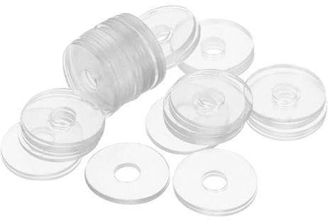 Amosfun 50stücke Vinyl Unterlegscheiben Für Schrauben Dichtungen Duschtürgriffe Reparatur Runde Flache Scheiben