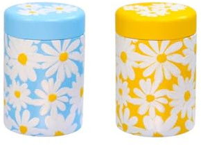Eigenart Casa Daisy 2er Set Metalldose rund mit Drehverschluss und einer Füllmenge von 125g, DS75110