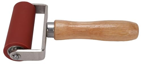 Rodillo de prensa de silicona, rodillo de costura de soldadura resistente a alta temperatura para membrana de lona de PVC 32 mm diámetro 80 mm ancho de doble rodamiento mango