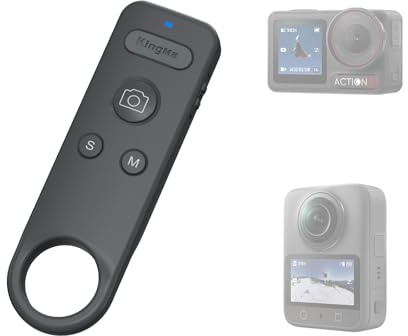 Fotocamera sportiva senza fili telecomando Bluetooth compatibile con DJI Action5Pro/Action4/Osmo 360, 15 m (49 ft) Long Range Shooting Smart Action Accessori Ideale per sport all'aria aperta