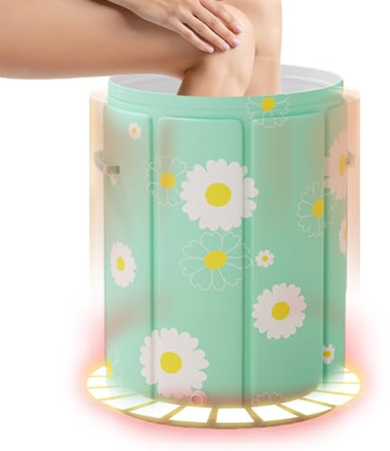 Vasca per piedi pieghevole, per rilassamento muscolare, per polpacci, vasca per piedi portatile per ammollo con supporto confortevole, robusta spa per donne, uomini, anziani, perfetta per casa