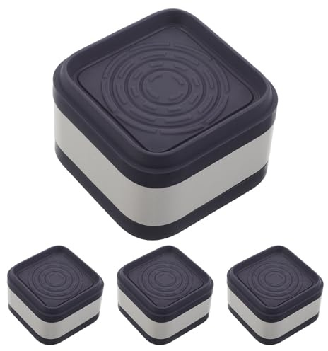 4pcs Washing Machine Foot Pads Anti-vibration Anti-slip | Tpr and Pp Construction, Enhanced Stability and Isolation, Fits Dryer and Table Legs, 3.14x3.14x2.04