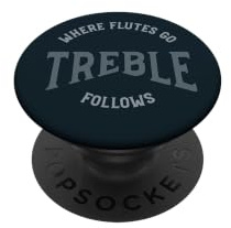 Divertente Flauto Umorismo, Flautista, Flauto Giocatore Detto PopSockets PopGrip Adesivo